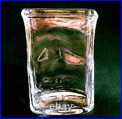 1 (One) SIMON PEARCE WESTON LARGE Hand-blown Crystal 9 Vase-Signed