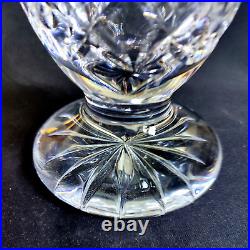 1 (One) WATERFORD STARBURST LARGE Cut Crystal 12 in Footed Vase Signed RETIRED