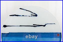 1983 Signed, Dated Handcrafted Glassworks of Canada Art Glass, 12 Studio Plate