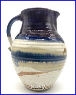 1988 Walt Glass (1943-2016) McQueeny, Texas Art Pottery Signed Pitcher 9