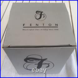2003 FENTON DESIGNER SHOWCASE SERIES FLIP VASE HAND PAINTED, SIGNED, With BOX