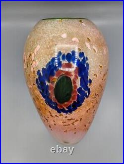 2007 Paul Lockwood Team Paolo Studio Art Glass Abstract Vase Signed 12.75
