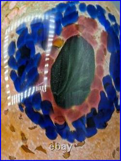 2007 Paul Lockwood Team Paolo Studio Art Glass Abstract Vase Signed 12.75