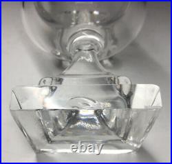 20th C. Frederic Carder Steuben #7468 Crystal Double Handled Urn Goblet Vase