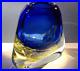 Adam-Jablonski-Signed-Heavy-Blue-Vase-Art-Glass-Crystal-Poland-Spectacular-Thick-01-sw