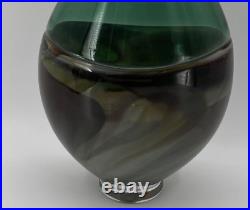 Alex Brand Art Glass Vase Signed Dated 2006 Multicolor