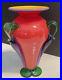 Alex-Brand-red-footed-2007-art-glass-vase-Signed-01-rq