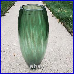 American Studio Art Glass Vase Signed Eric Meek Corning