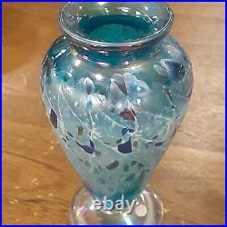 Amy Nowell Hand Blown Glass Vase (Signed & Dated)