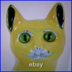 Antique Emile Galle' ceramic cat Signed