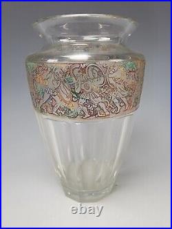 Antique Moser Signed Art Glass Vase