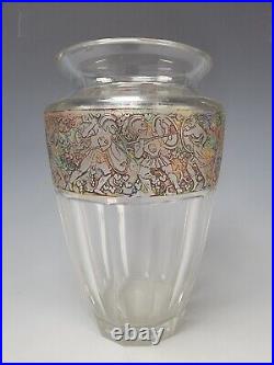 Antique Moser Signed Art Glass Vase