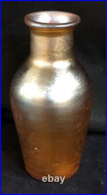 Antique Quezal Signed Iridescent Art Glass Vase Circa 1900
