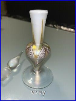 Antique Stuart Abelman Signed Art Glass Jack In The Pulpit 1982 Decanter Rare