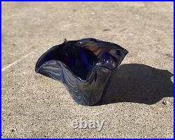 Art Boro Glass Splash Bowl Signed Dated Kevin O'grady Marble Artist 2002
