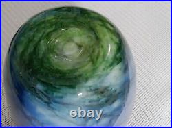 Art Glass 5 Vase by Michael Nourot Signed & Numbered In Pink, Purples, Green