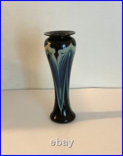 Art Glass vase signed by MARC BOUTTE 10 inches tall