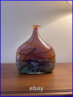 Art hand blown vase by Daniel Edler, Signed