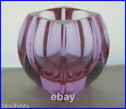 Astoundingly AWESOME Signed MOSER Glass VASE Colors CHANGE Alexandrite Neodymium
