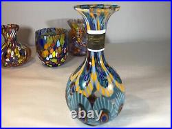 Authentic Stunning Mario Formentello Vase With Murrine Glass Murano