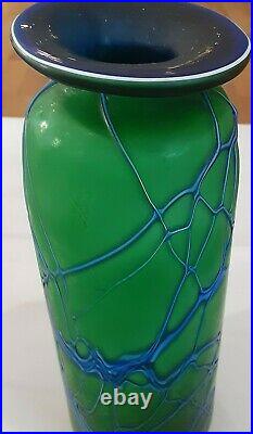 Azerbaijan Glassware (Large) Hand Blown Glass Vase (Original Label)