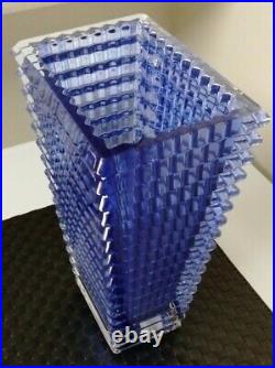 Baccarat 12-in Cobalt Blue Eye Vase Retails $2,050 NewithNo Box(GORGEOUS) SIGNED