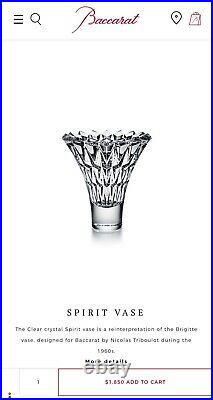 Baccarat Crystal Spirit Vase