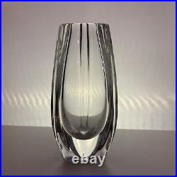 Baccarat France French Crystal Bouton D'Or 6 Signed Glass Vase