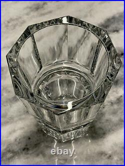 Baccarat Signed Edith Crystal Glass Flower Vase-8 Inches Tall