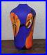 Beautiful-Art-Glass-Vase-Signed-Mod-Modern-Blue-Orange-Brilliant-Abstract-Colors-01-mn
