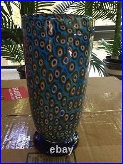 Beautiful Formentello studio art glass vase signed