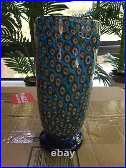 Beautiful Formentello studio art glass vase signed