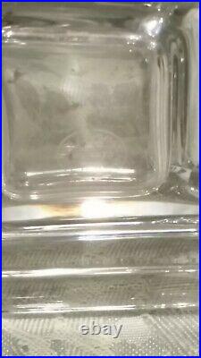 Beautiful! Vintage Signed Baccarat Crystal'pearl' Vase 10 1/4h