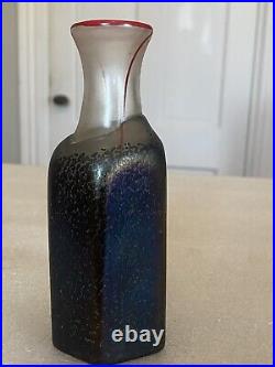 Bertil Vallien For Kosta Boda Art Glass Vase Signed
