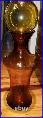 Blenko #4603-ha Unusual Floor Vase made only 1 year! Extremely Rare Ginger Color