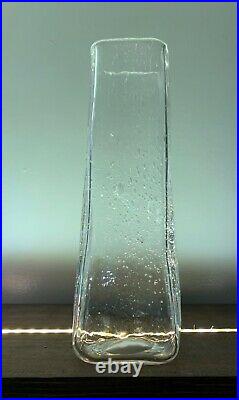 Blenko RAINDROP Vase #15-DR. Designed by Wayne Husted. Etch marked. Decanter