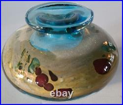 Brent Kee Young Early Art Glass Vase Signed and Dated 1978 2 3/4 by 4