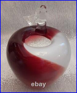 Brian Lonsway Modern Art Glass Apple Vase Signed