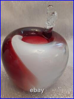 Brian Lonsway Modern Art Glass Apple Vase Signed