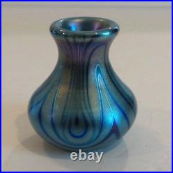 Charles LOTTON Art Glass Miniature Vase, Signed & Dated 1975