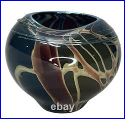 Christopher Morrison Art Glass Amorphic Vase Signed & Numbered 2004 Excellent