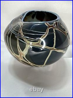 Christopher Morrison Art Glass Amorphic Vase Signed & Numbered 2004 Excellent