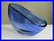 Correia-Art-Glass-Vase-SIGNED-Studio-Hand-Blown-Cobalt-Blue-Sculpture-STUNNING-01-vz