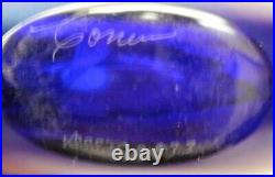 Correia spectacular signed perfume bottle 8, pulled feather design