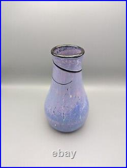 DAN ENWRIGHT Studio Art Glass Vase PHILABAUM Studios Reptilian Glass Signed