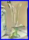 Daum-Pate-De-Verre-Herbier-Nature-Vase-8-9-Tall-New-Trumpet-Shape-Signed-Nice-01-bv