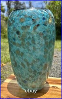 Dehanna Jones Handblown Art Glass Vase signed dated FREE SHIPPING