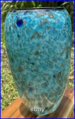 Dehanna Jones Handblown Art Glass Vase signed dated FREE SHIPPING