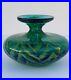 Early-70-s-signed-MDINA-Art-Studio-Glass-Vase-Teal-Green-Seaweed-Color-01-cefn