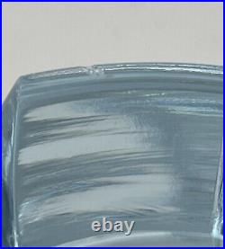 Edvin Ohrstrom For Orrefors Ribbed Optic Glass Vase 1930s Sweden Signed